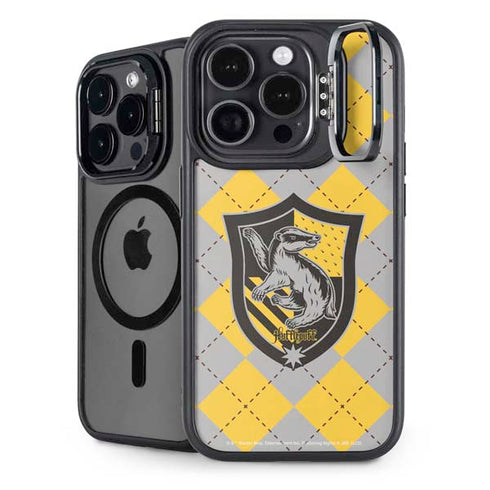 Wizarding World Harry Potter Hufflepuff Crest iPhone 15 Pro Max Kickstand Case